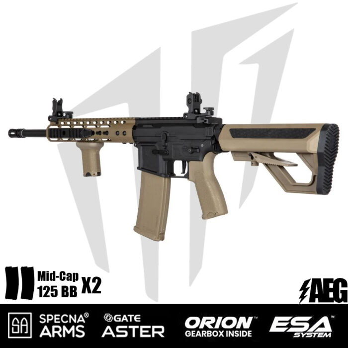 Specna Arms SA-E09-RH EDGE 2.0™ Airsoft Tüfeği Heavy Ops Stock – Half Tan