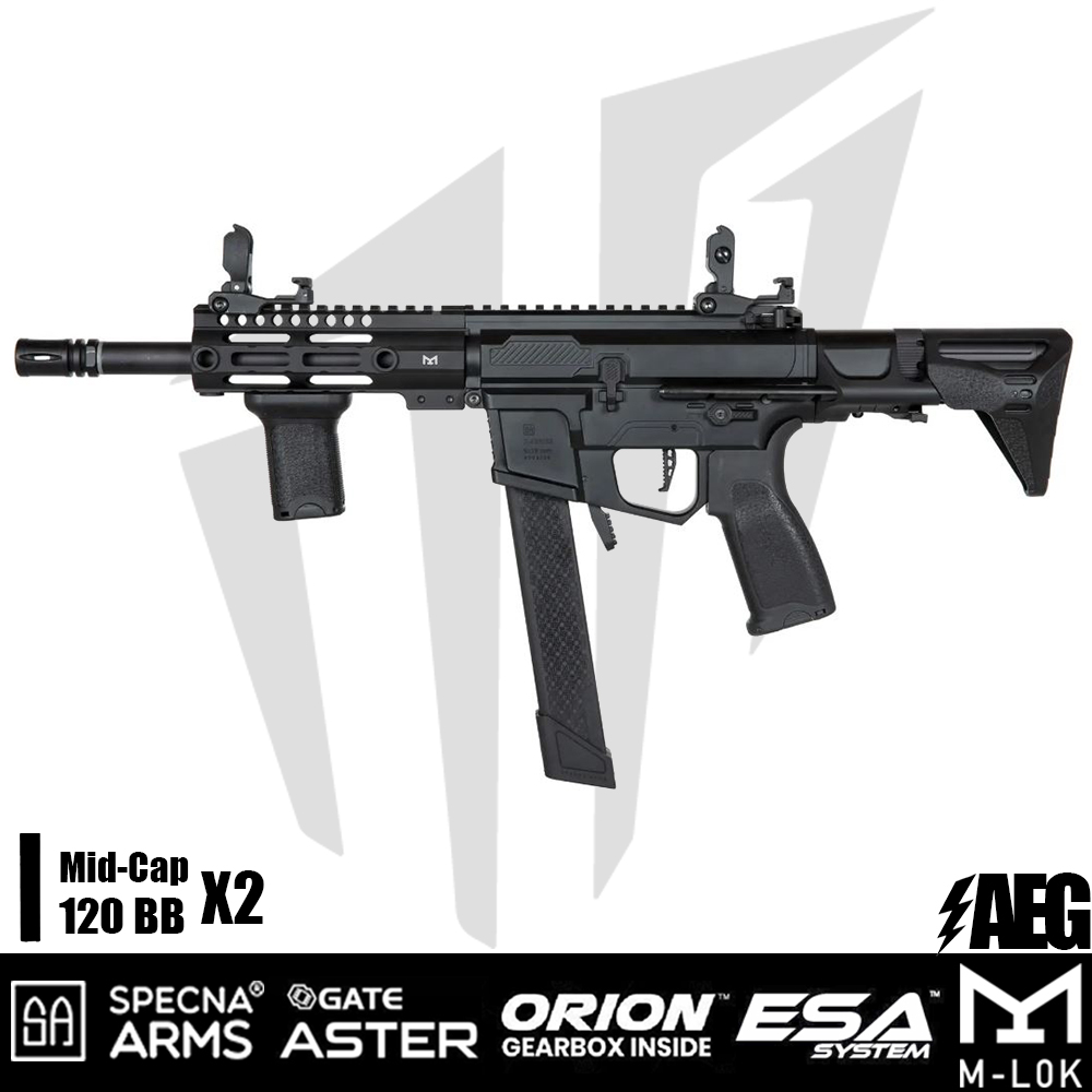 Specna Arms SA-X01 EDGE 2.0 SMG Airsoft Tüteği – Siyah