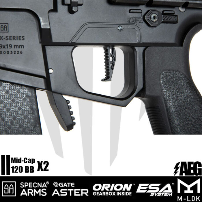 Specna Arms SA-X01 EDGE 2.0 SMG Airsoft Tüteği – Siyah