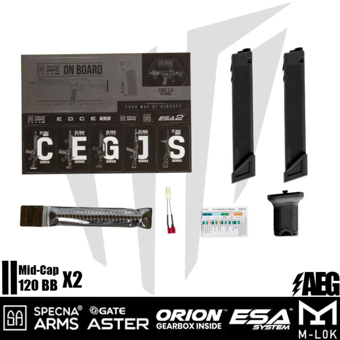 Specna Arms SA-X01 EDGE 2.0 SMG Airsoft Tüteği – Siyah