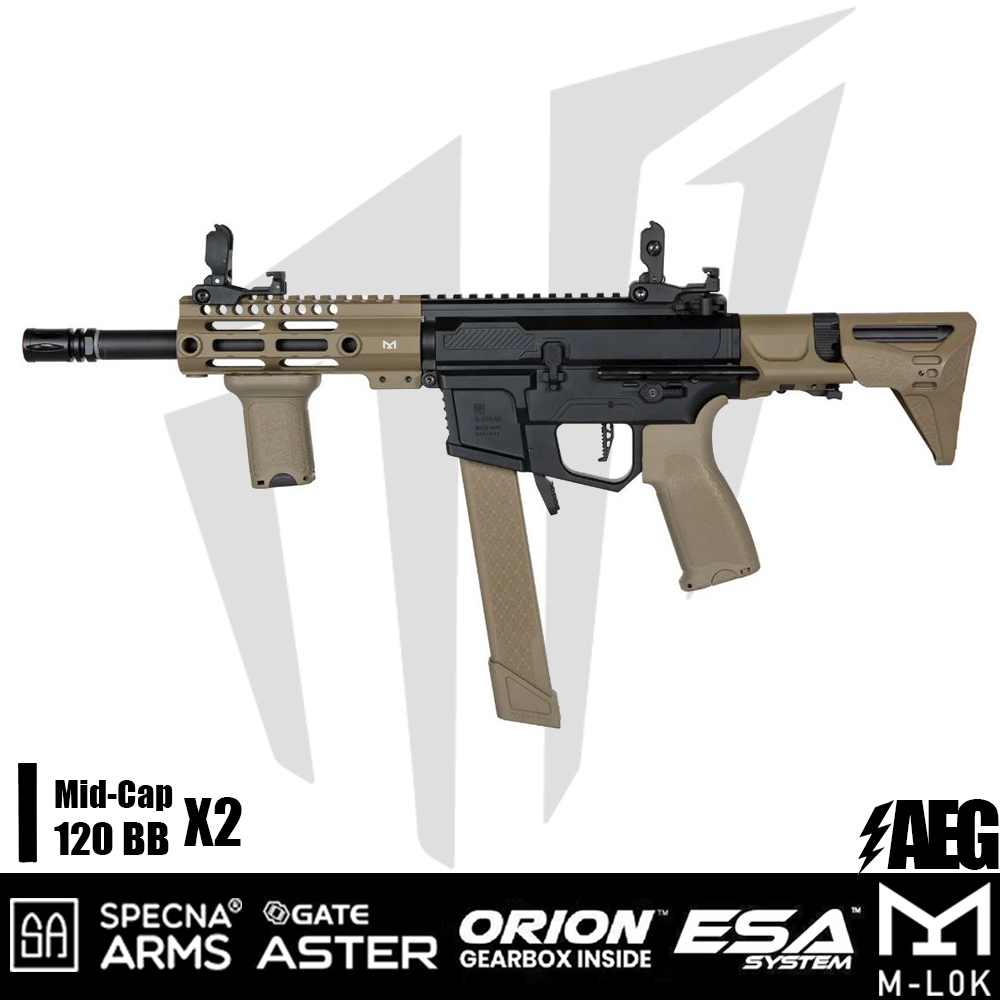 Specna Arms SA-X01 EDGE 2.0 Smg Airsoft Tüfeği – Half-tan