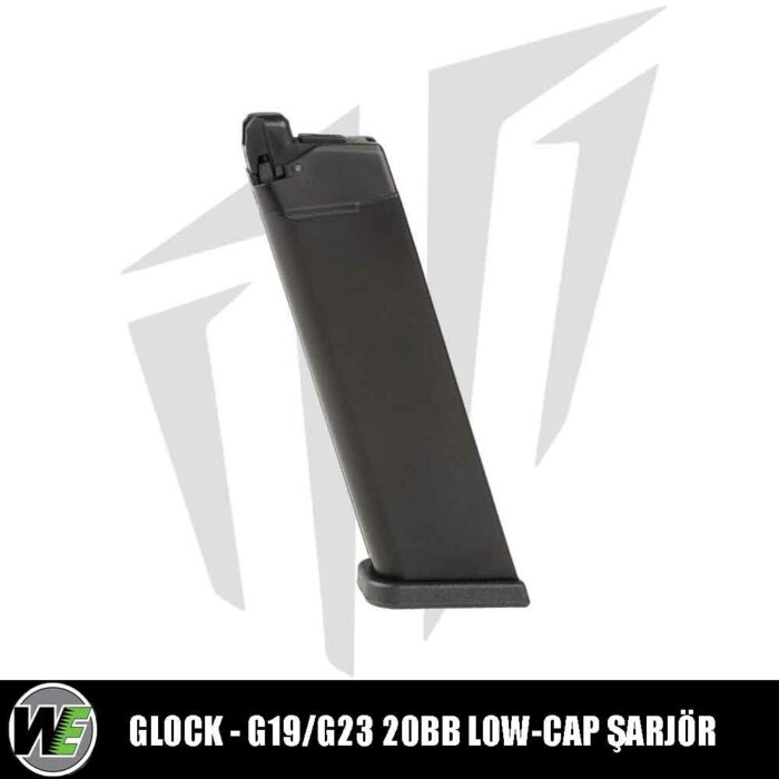 WE Glock G19/G23 Airsoft Tabancalara Uyumlu 20BB Low-Cap Arisoft Şarjör
