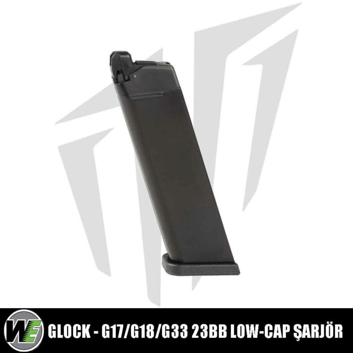 WE Glock G17/G18/G33 Airsoft Tabancalara Uyumlu 23BB Low-Cap Arisoft Şarjör