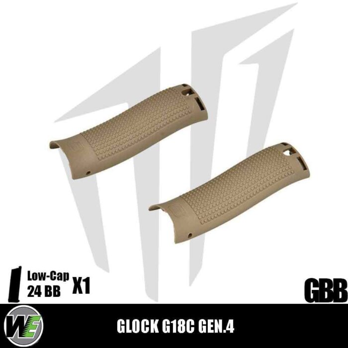 WE Glock G18C ASG Gen.4 Full Otomatik & Yarı Otomatik Airsoft Tabanca – Yarım Tan