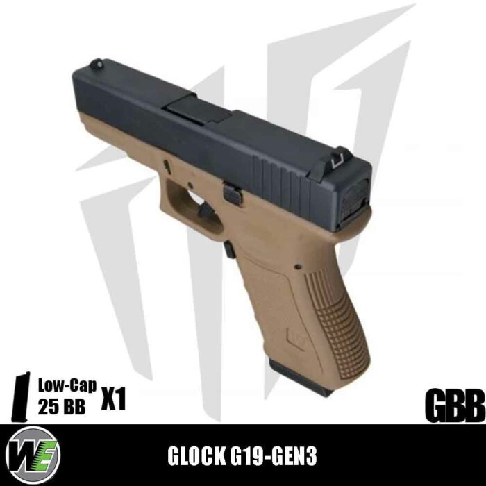 WE Glock G19-Gen3 Airsoft Tabanca - Yarım Tan