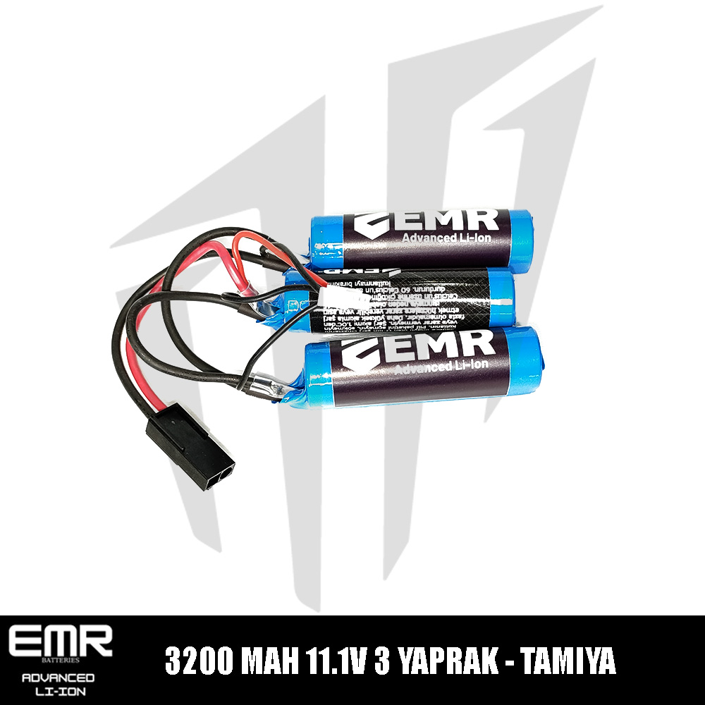 EMR 11.1V 3200 Mah 3 Yaprak-Tamiya Lithium-Ion Pil