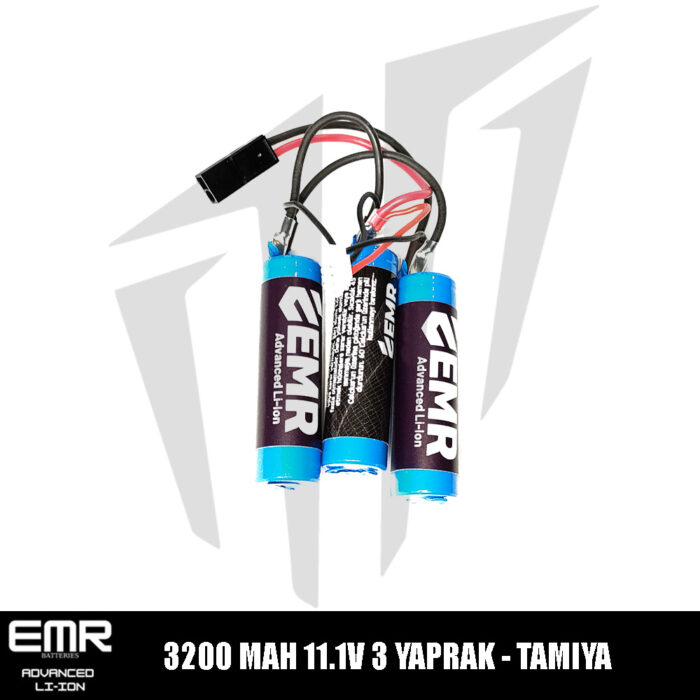EMR 11.1V 3200 Mah 3 Yaprak-Tamiya Lithium-Ion Pil