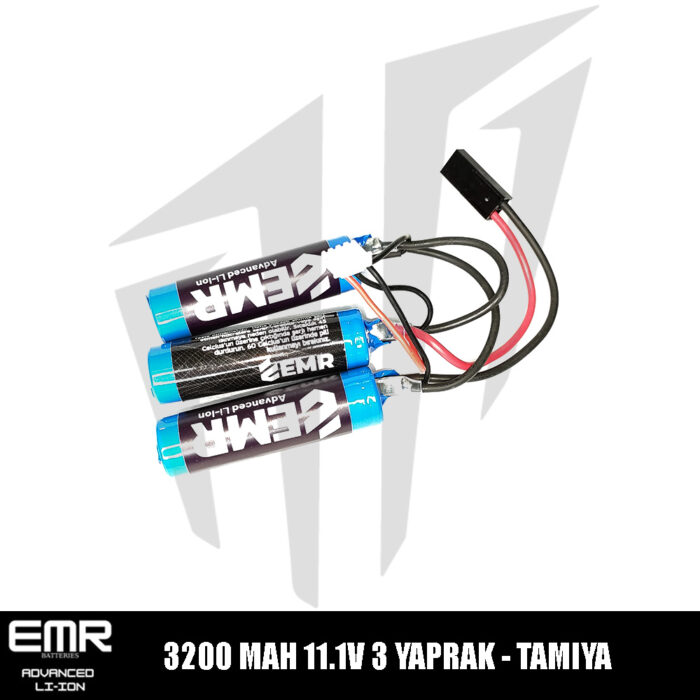 EMR 11.1V 3200 Mah 3 Yaprak-Tamiya Lithium-Ion Pil