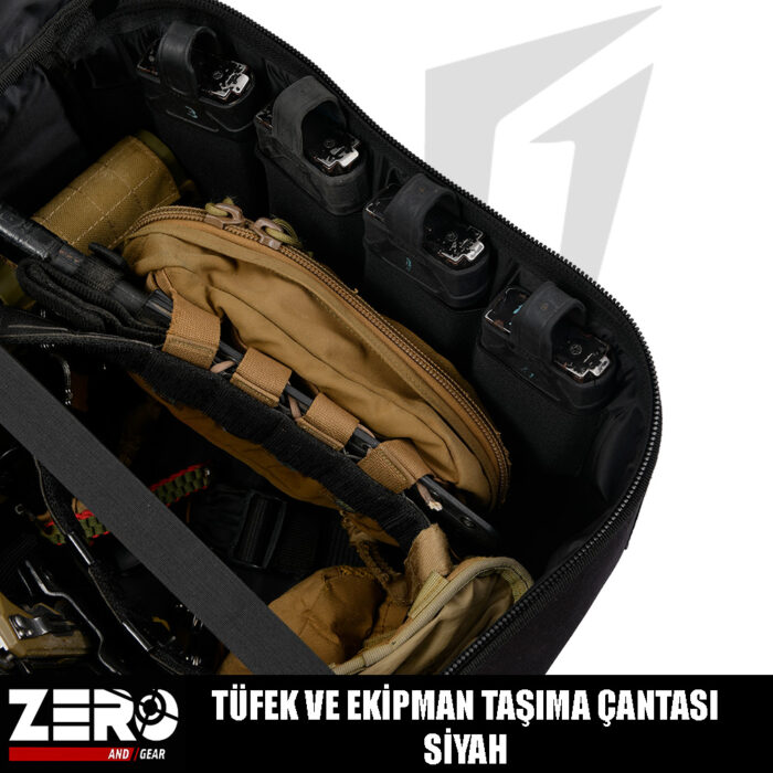 Zero And Gear Tüfek Ve Ekipman Taşıma Çantası – Siyah