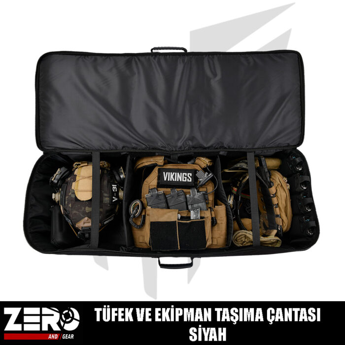 Zero And Gear Tüfek Ve Ekipman Taşıma Çantası – Siyah