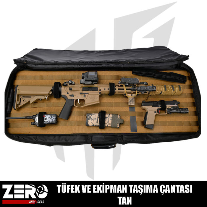 Zero And Gear Tüfek Ve Ekipman Taşıma Çantası – Tan