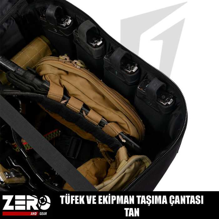 Zero And Gear Tüfek Ve Ekipman Taşıma Çantası – Tan