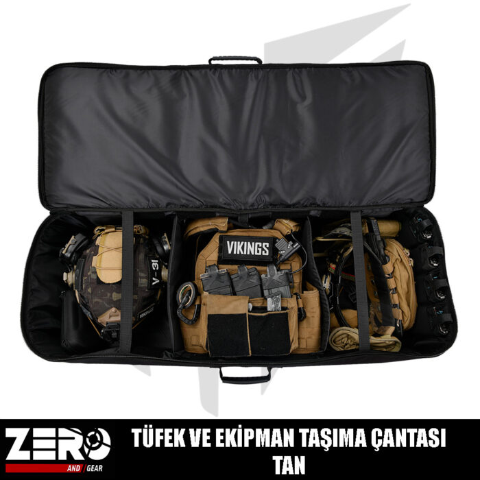 Zero And Gear Tüfek Ve Ekipman Taşıma Çantası – Tan