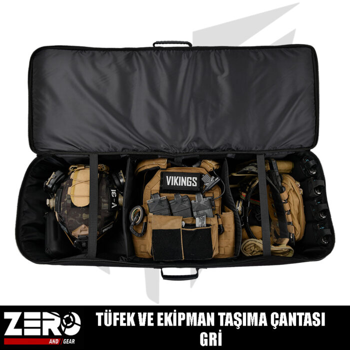 Zero And Gear Tüfek Ve Ekipman Taşıma Çantası - Gri