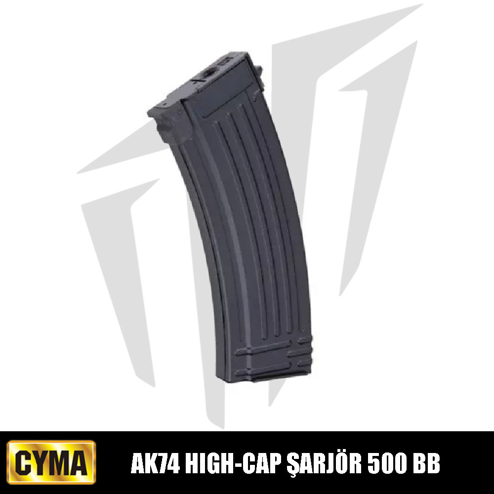 Cyma AK74 Airsoft Tüfekleri İçin High-Cap 500 BB'lik Airsoft Şarjör