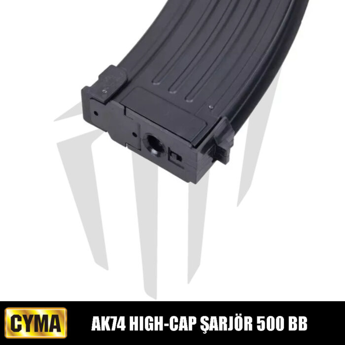 Cyma AK74 Airsoft Tüfekleri İçin High-Cap 500 BB'lik Airsoft Şarjör