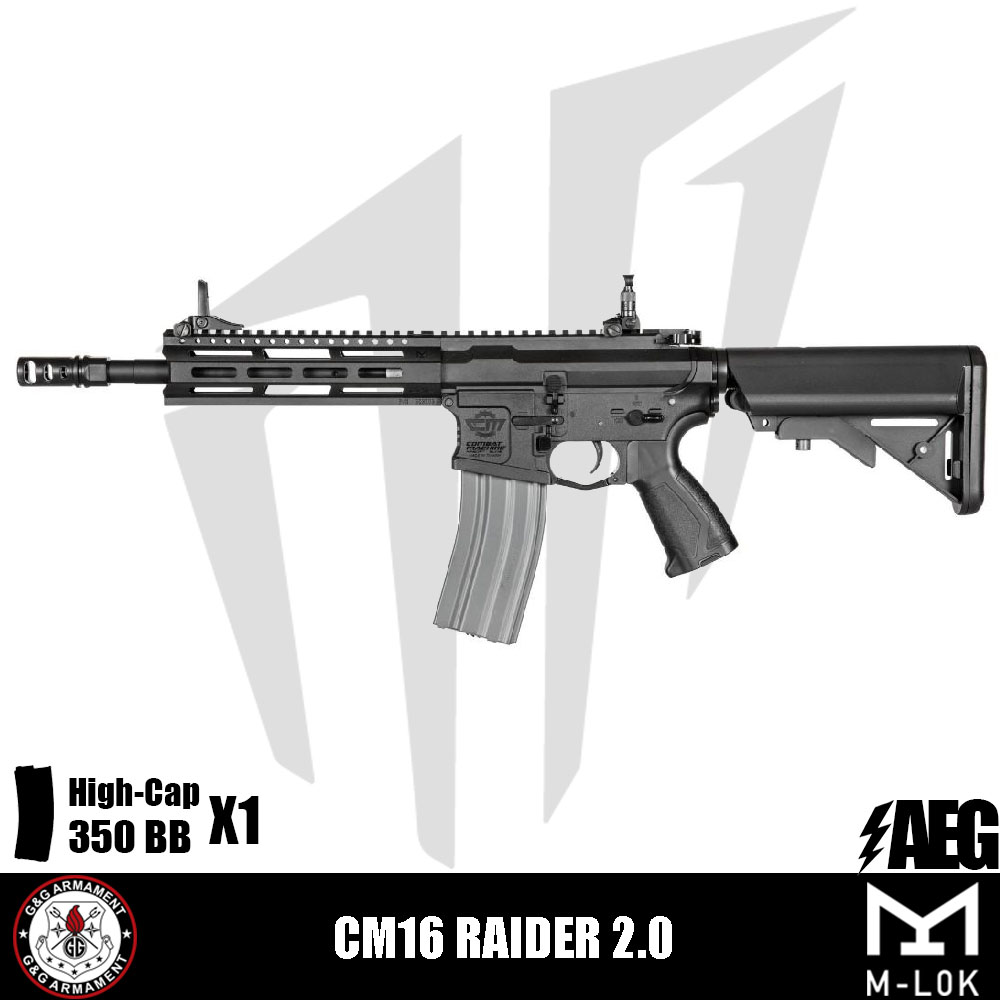 G&G CM16 Raider 2.0 Airsoft Tüfeği – Siyah