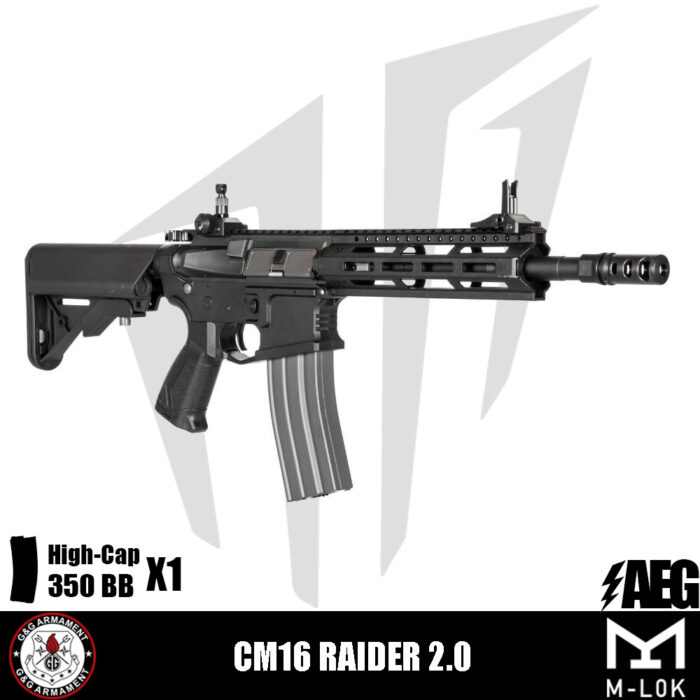 G&G CM16 Raider 2.0 Airsoft Tüfeği – Siyah