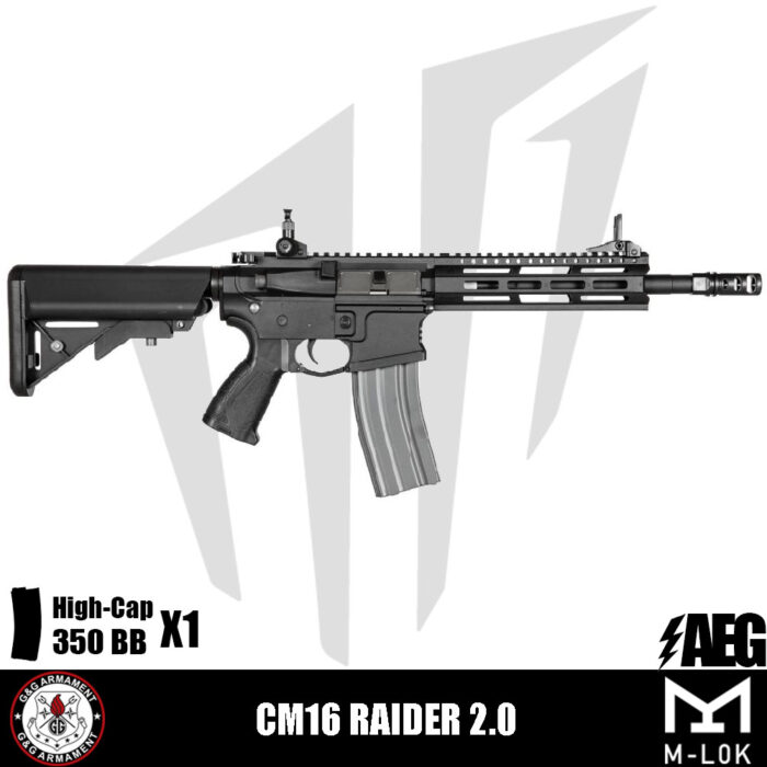 G&G CM16 Raider 2.0 Airsoft Tüfeği – Siyah