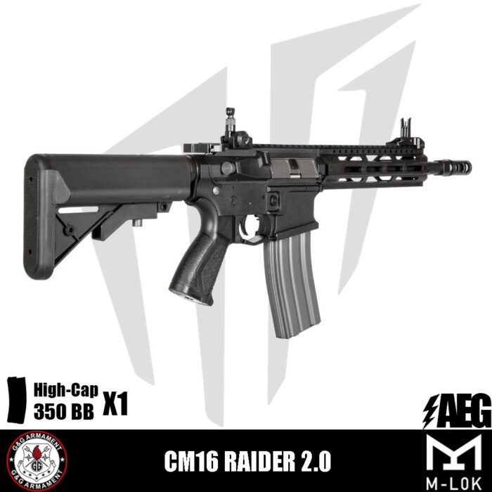 G&G CM16 Raider 2.0 Airsoft Tüfeği – Siyah