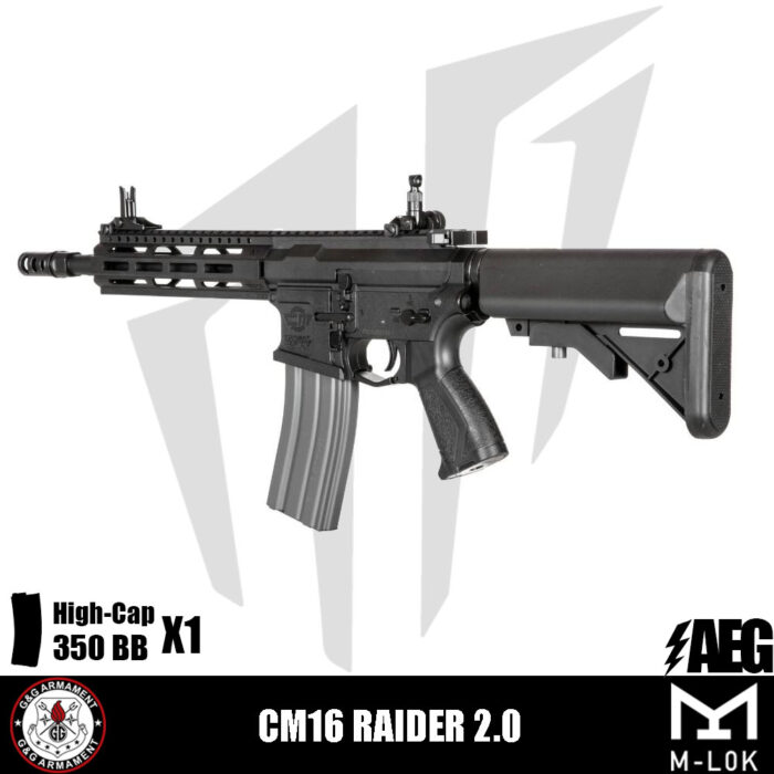 G&G CM16 Raider 2.0 Airsoft Tüfeği – Siyah