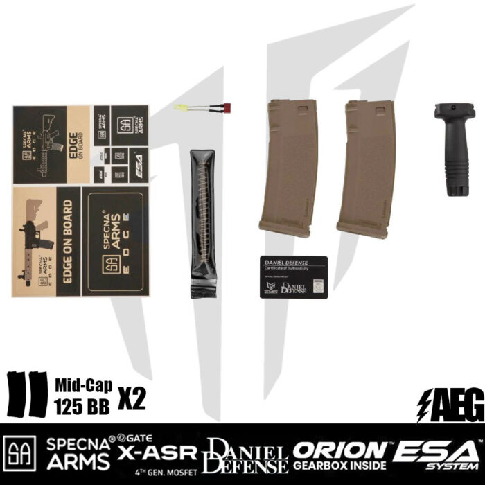 Specna Arms Daniel Defence® MK18 SA-E19 EDGE™ Airsoft Tüfeği - Yarım Tan