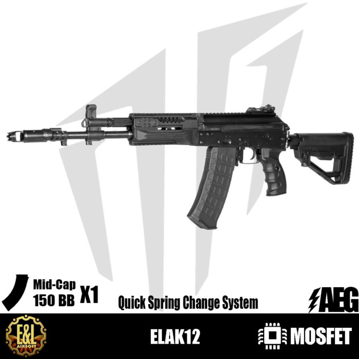 E&L ELAK12 Airsoft Tüfeği - Siyah