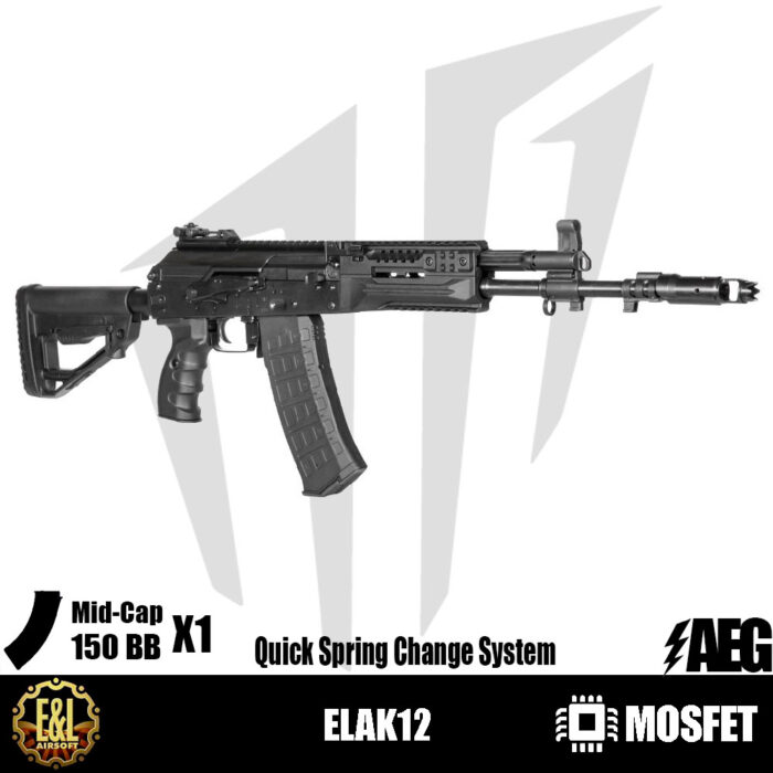 E&L ELAK12 Airsoft Tüfeği - Siyah