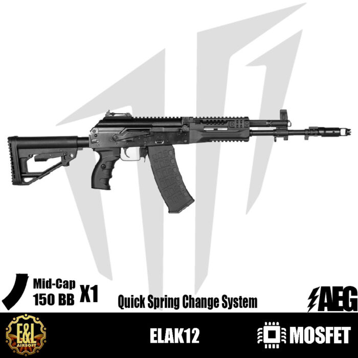 E&L ELAK12 Airsoft Tüfeği - Siyah