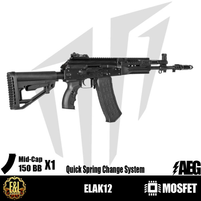 E&L ELAK12 Airsoft Tüfeği - Siyah