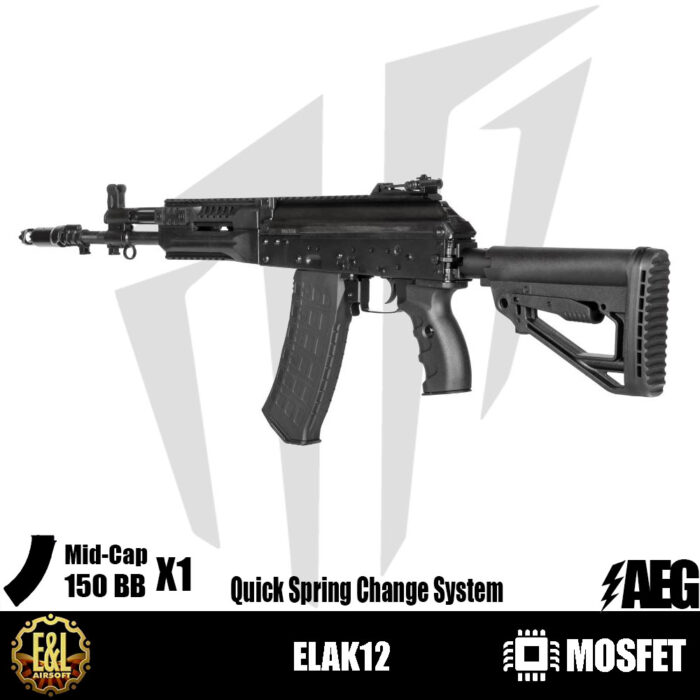 E&L ELAK12 Airsoft Tüfeği - Siyah