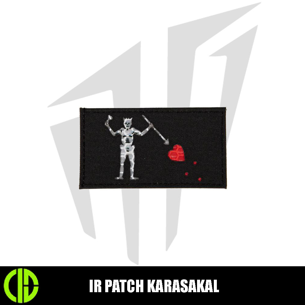 Combat-ID IR Patch Karasakal - Siyah