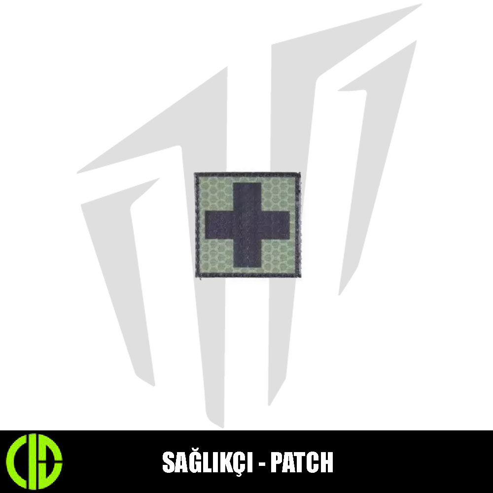 Combat-ID IR Patch – Sağlıkçı – Yeşil
