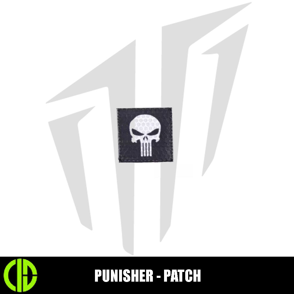 Combat-ID IR Patch – Punisher – Siyah