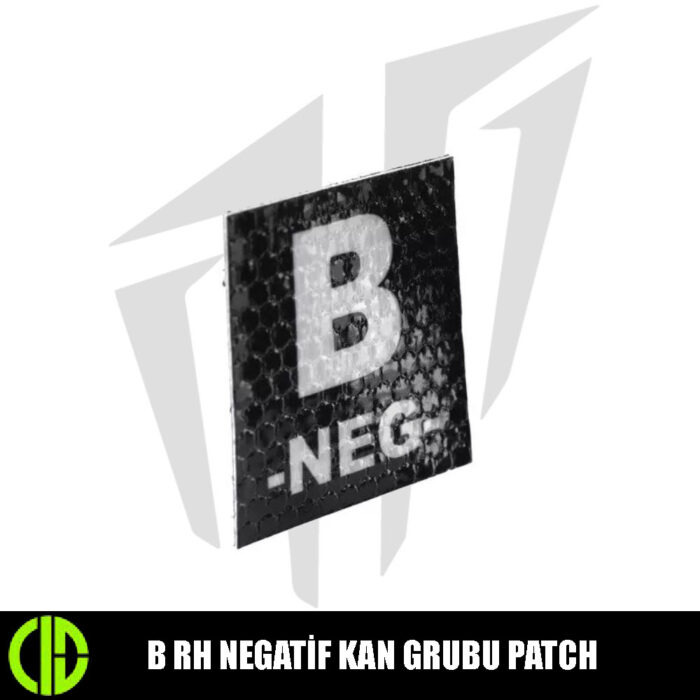 Combat-ID B Rh Negatif Kan Grubu IR Patch