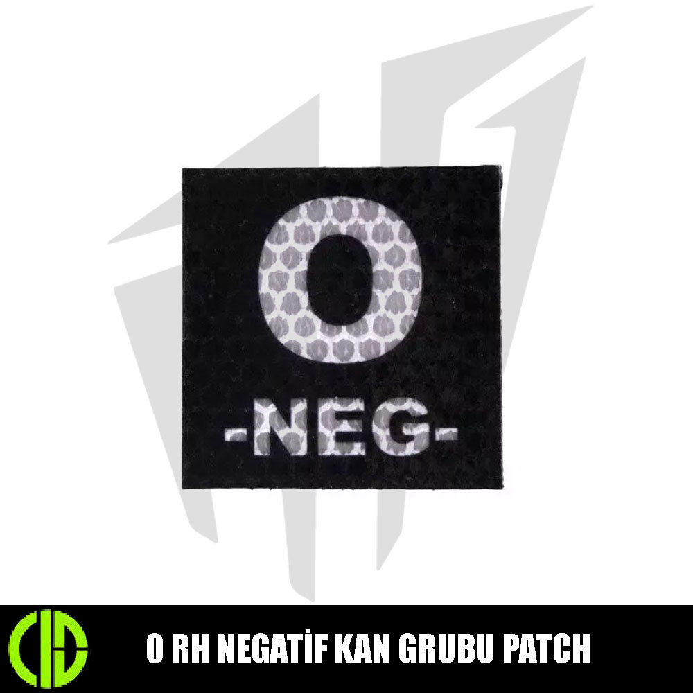 Combat-ID O Rh Negatif Kan Grubu IR Patch