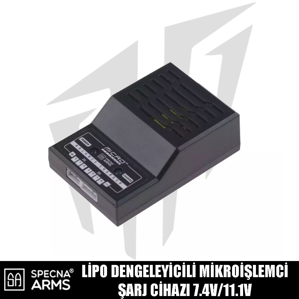 Specna Arms LiPo Dengeleyicili Mikroişlemcili Şarj Cihazı 7.4V/11.1V