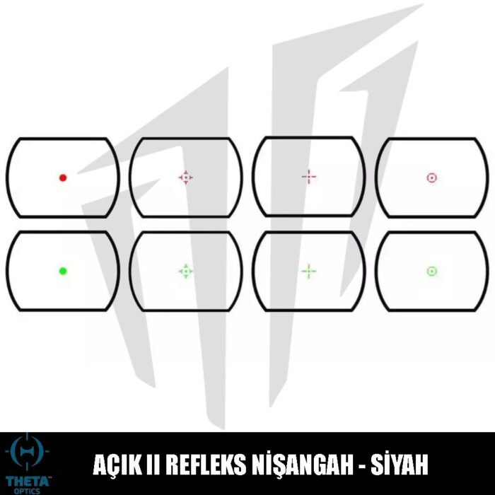 Theta Optics Açık II Refleks Nişangah – Siyah