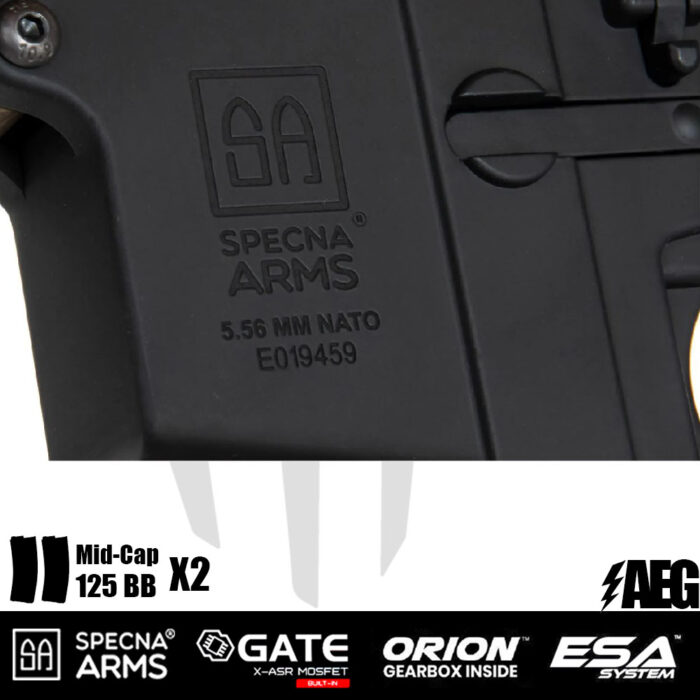 Specna Arms SA-E22 EDGE™ Airsoft Tüfeği – Tan/Siyah