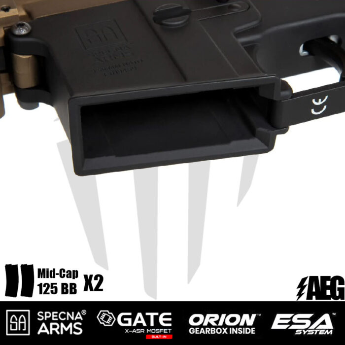 Specna Arms SA-E22 EDGE™ Airsoft Tüfeği – Tan/Siyah