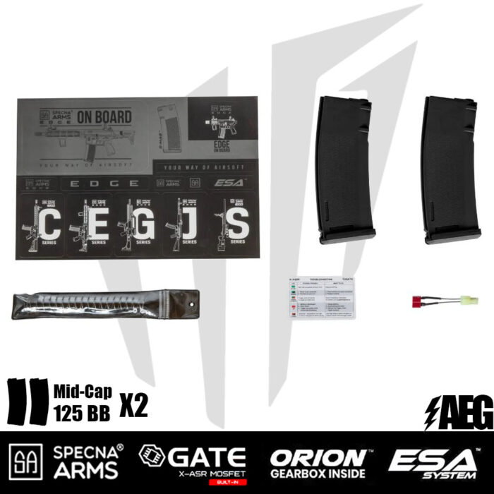 Specna Arms SA-E22 EDGE™ Airsoft Tüfeği – Tan/Siyah