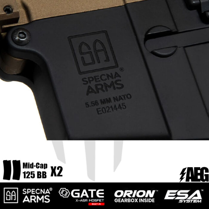 Specna Arms SA-E23 EDGE™ Airsoft Tüfeği – Tan/Siyah