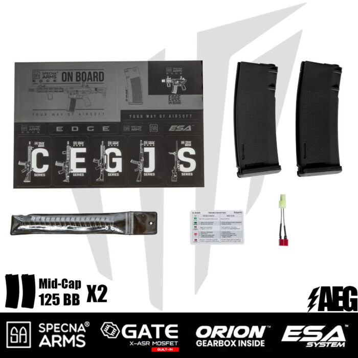 Specna Arms SA-E23 EDGE™ Airsoft Tüfeği – Tan/Siyah
