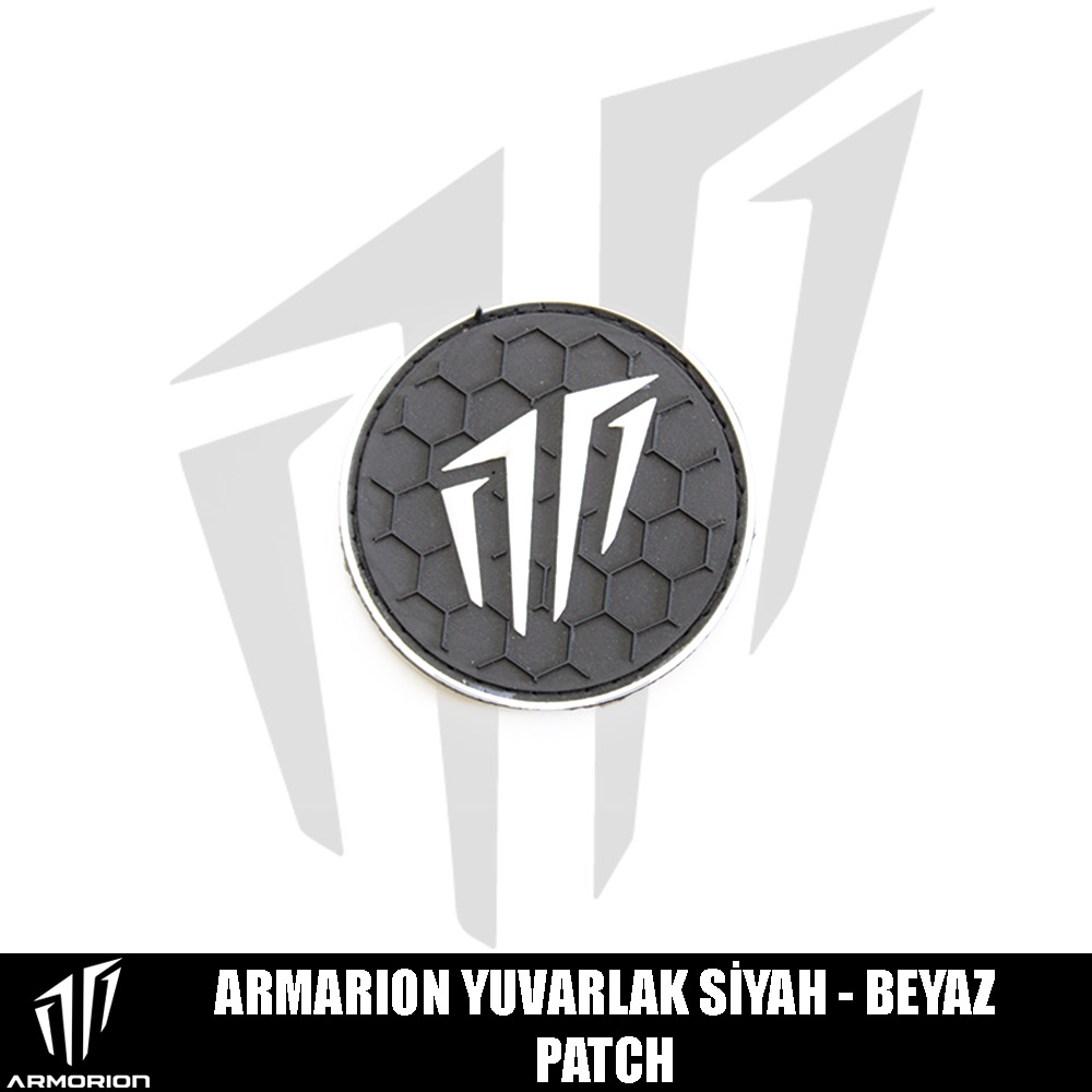 Armorion Yuvarlak Patch Siyah – Beyaz