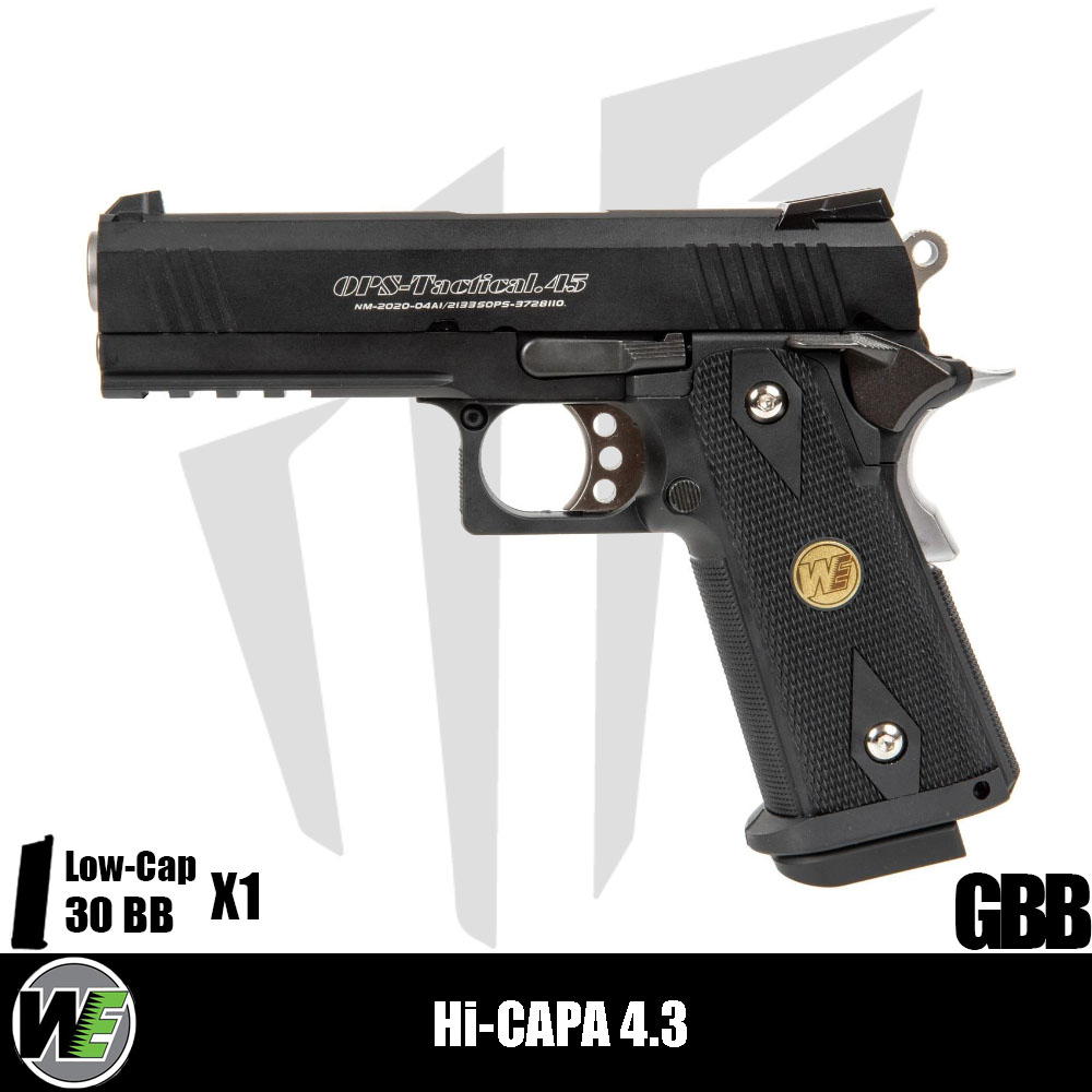 WE Hi-Capa 4.3 Maple Leaf OPS Special Edition Airsoft Tabanca – Siyah