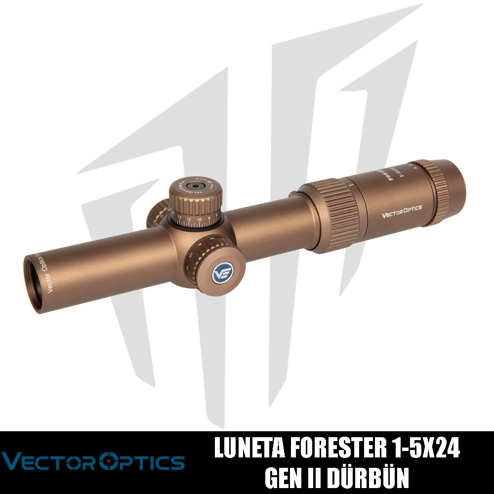 Vector Optics Luneta Forester 1-5×24 Gen II Dürbün – Coyote FDE
