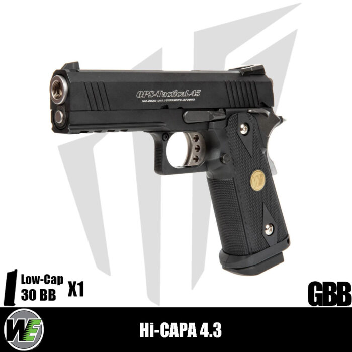 WE Hi-Capa 4.3 Maple Leaf OPS Special Edition Airsoft Tabanca – Siyah
