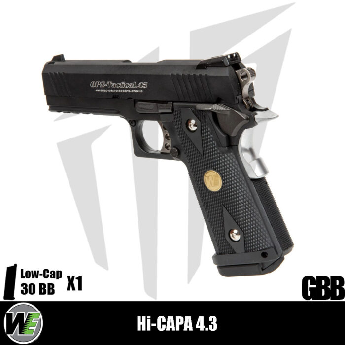 WE Hi-Capa 4.3 Maple Leaf OPS Special Edition Airsoft Tabanca – Siyah