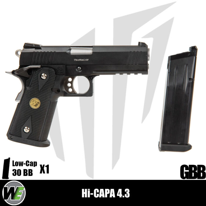 WE Hi-Capa 4.3 Maple Leaf OPS Special Edition Airsoft Tabanca – Siyah