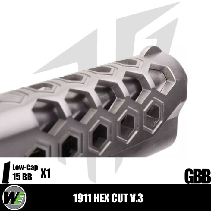 WE 1911 Hex Cut V.3 Airsoft Tabanca – Gümüş